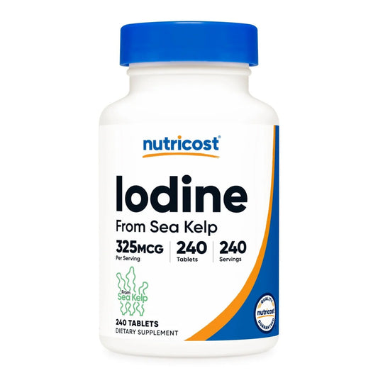 Nutricost Lodine Tablets: Refuerza tu Salud con 325 mcg en 240 Comprimidos | ProHealth Shop [Panamá]"
