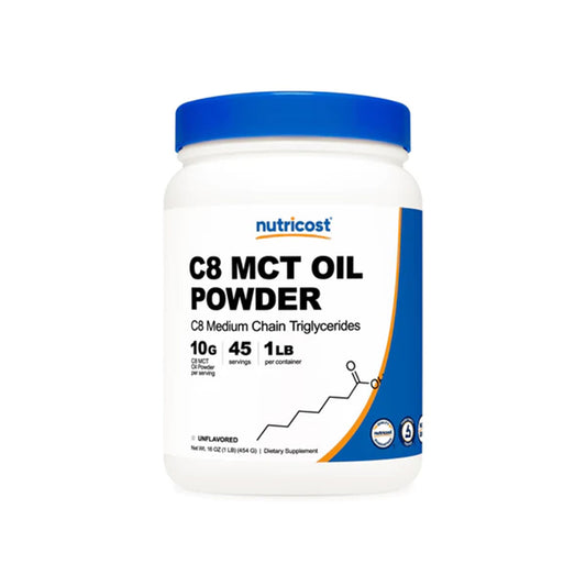 Potencia tu Energía con C8 MCT Oil Powder de Nutricost | ProHealth Shop [Panamá]