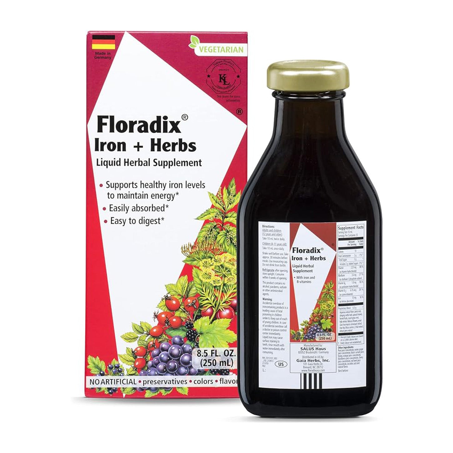 Suplemento de Hierro y Hierbas Floradix para un Equilibrio