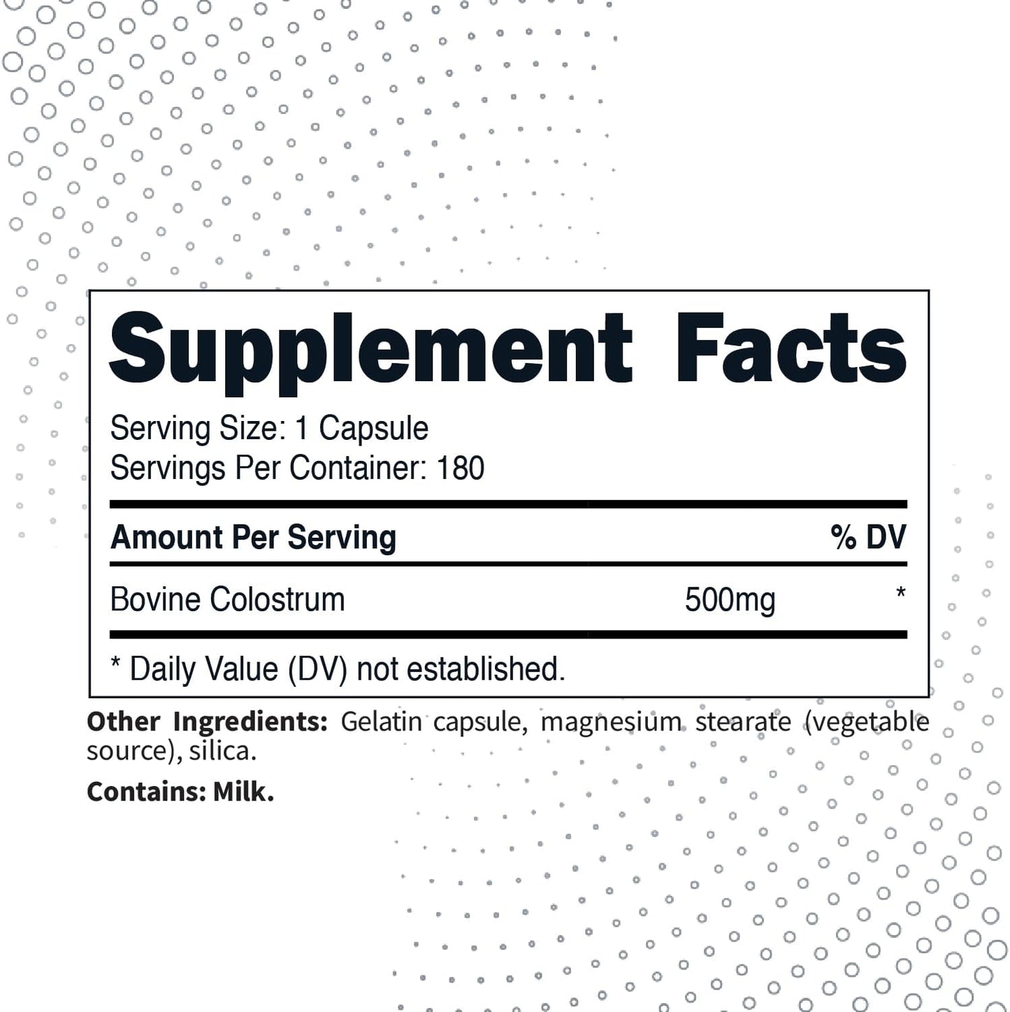 COLOSTRUM BOVINE 500MG