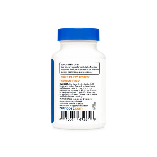 Vitamin K2 MK-7 Softgels (100 MCG) (240 Softgels).