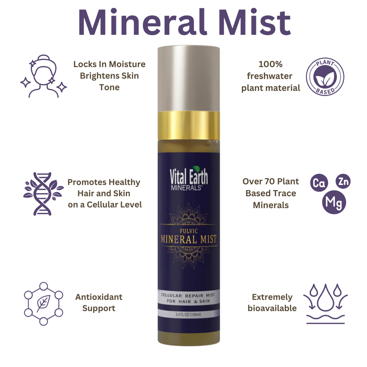 Fulvic Mineral Mist 3.4oz
