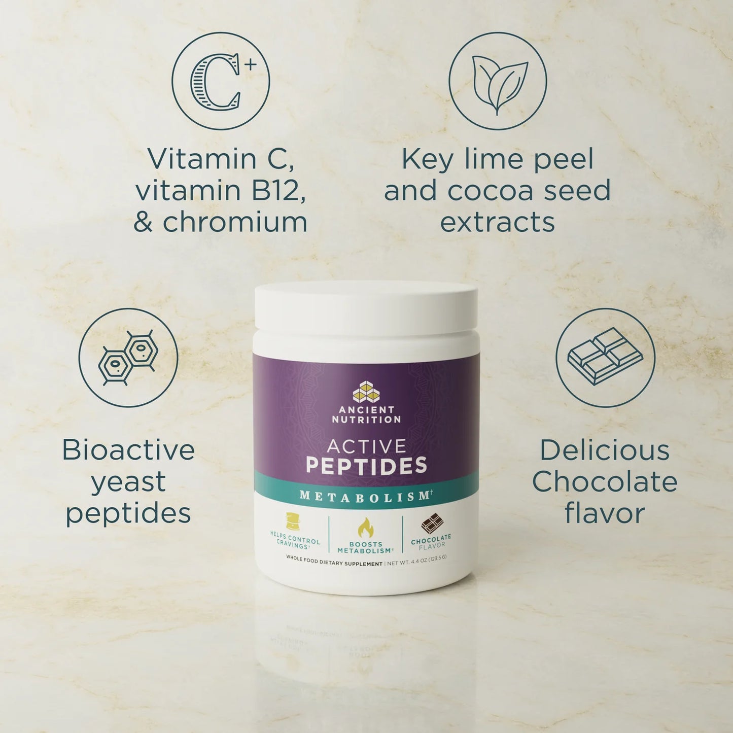 Active Peptides Metabolism Powder Chocolate