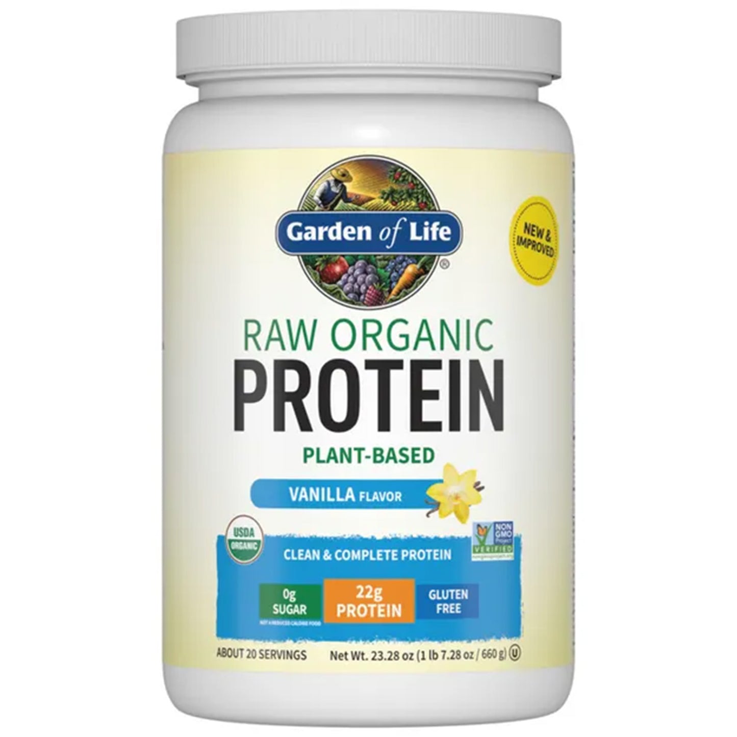 Garden of Life Raw Organic Protein Powder: Nutrición Pura y Orgánica para tu Estilo de Vida Activo | ProHealth Shop [Panamá]