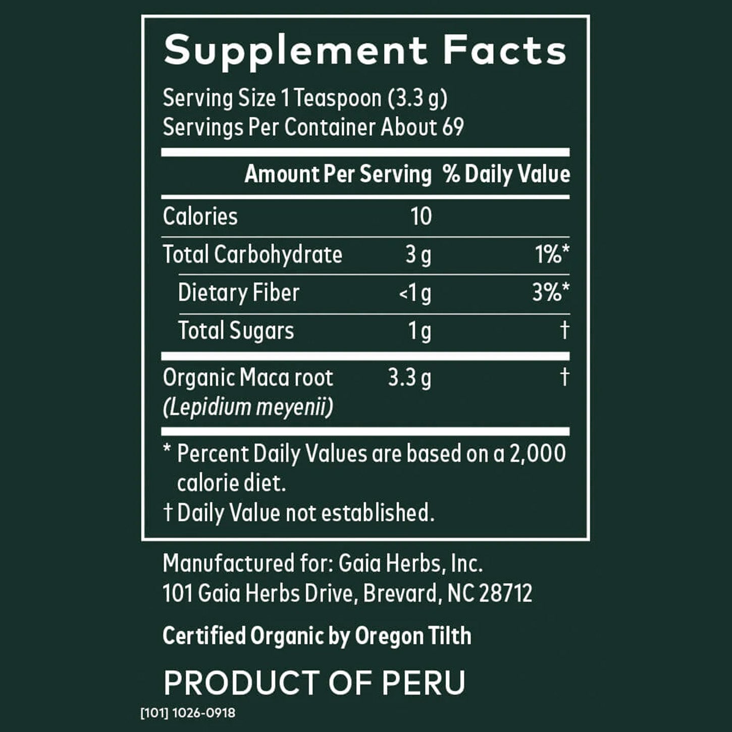 Gaia Herbs Maca Powder: Potencia tu Vitalidad Naturalmente | ProHealth Shop [Panamá]