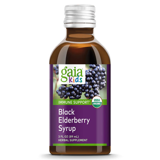 Gaia Kids Black Elderberry Syrup: Refuerza el Sistema Inmunológico de los Pequeños | ProHealth Shop [Panamá]