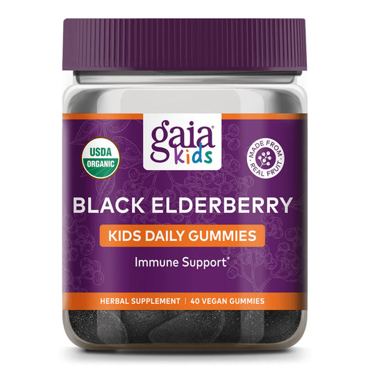 Gaia Kids Black Elderberry Kids Daily Gummies: Refuerza la Inmunidad con Sabor Divertido | ProHealth Shop [Panamá]