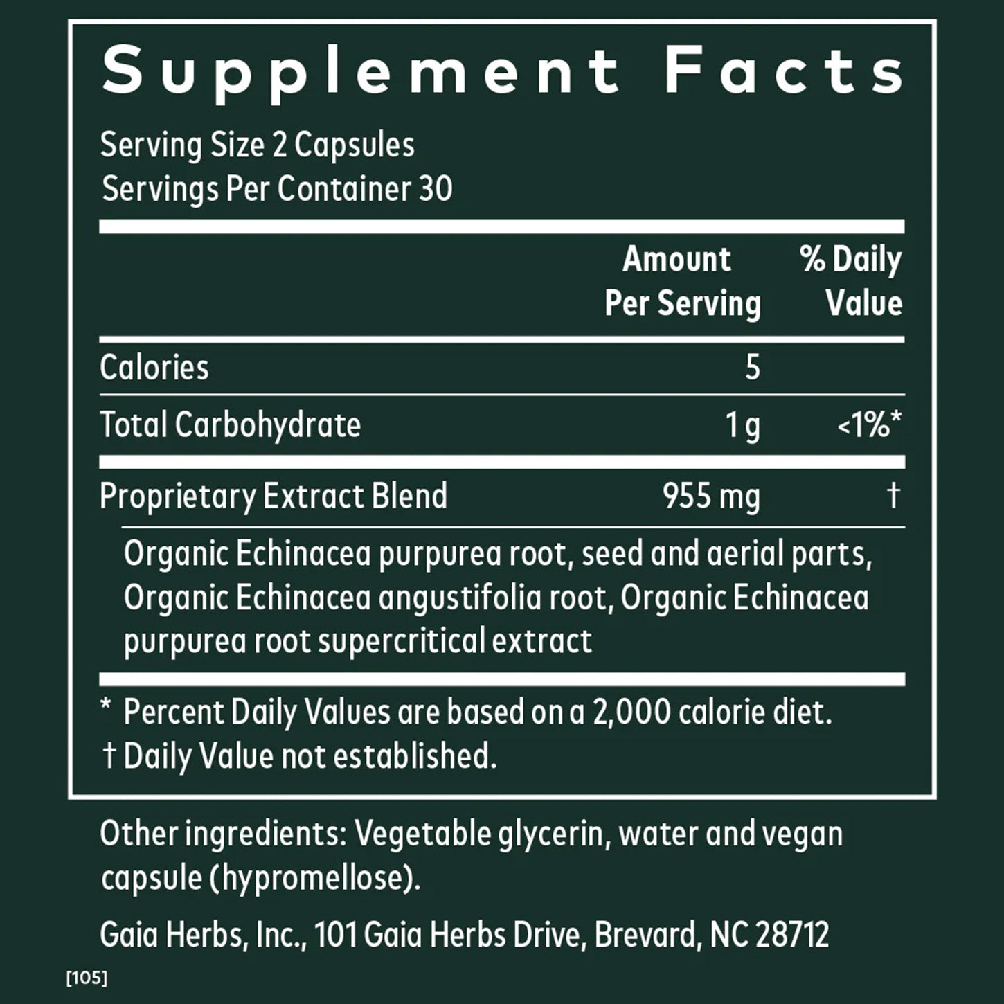 Gaia Herbs Echinacea Supreme: Refuerza tu Sistema Inmunológico en Cápsulas | ProHealth Shop [Panamá]