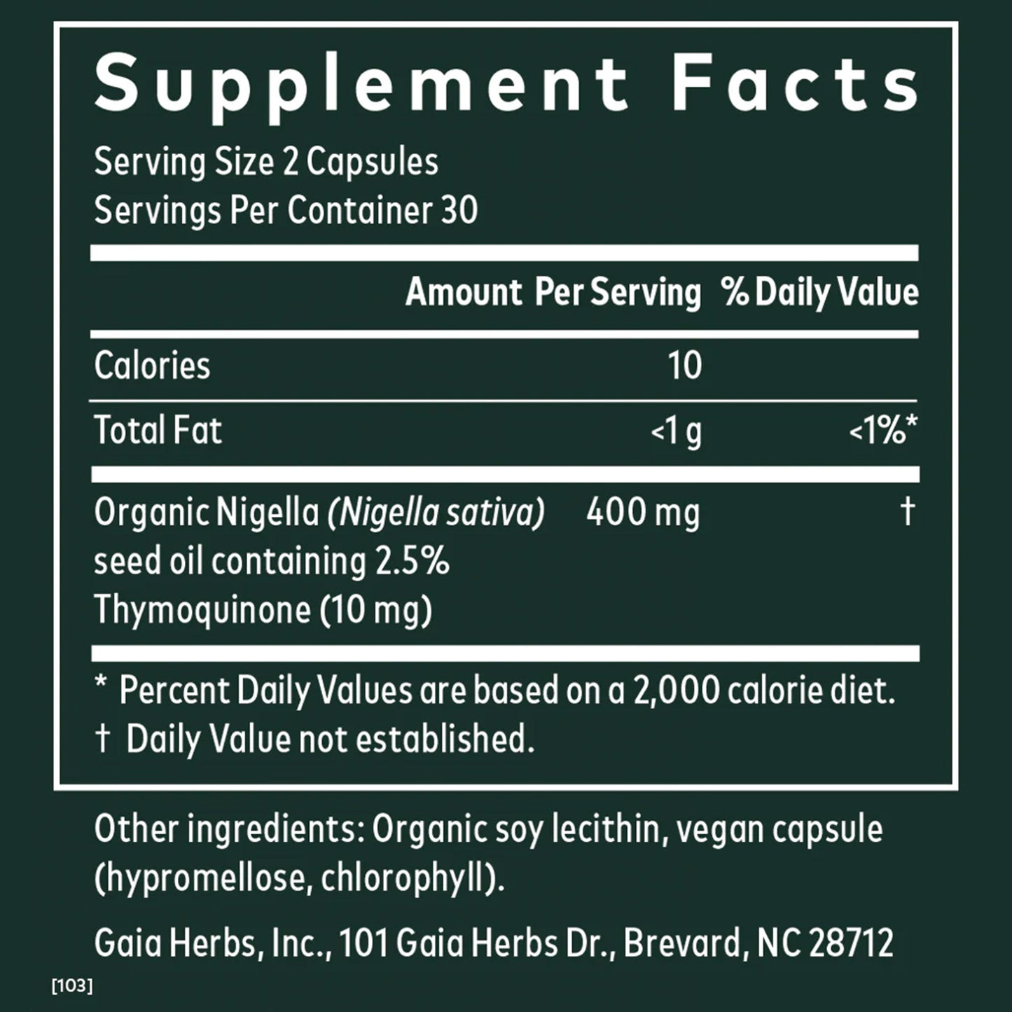 Gaia Herbs Black Seed Oil: Nutrición Poderosa en Cada Gota | ProHealth Shop [Panamá]