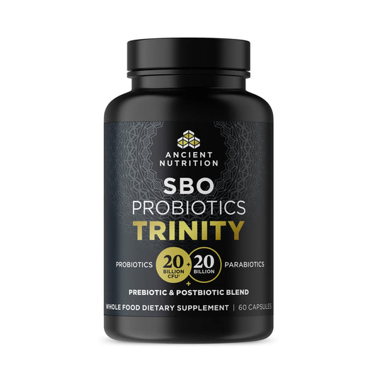 Probióticos SBO Trinity de Ancient Nutrition: Equilibrio Digestivo en Cápsulas | ProHealth Shop [Panamá]
