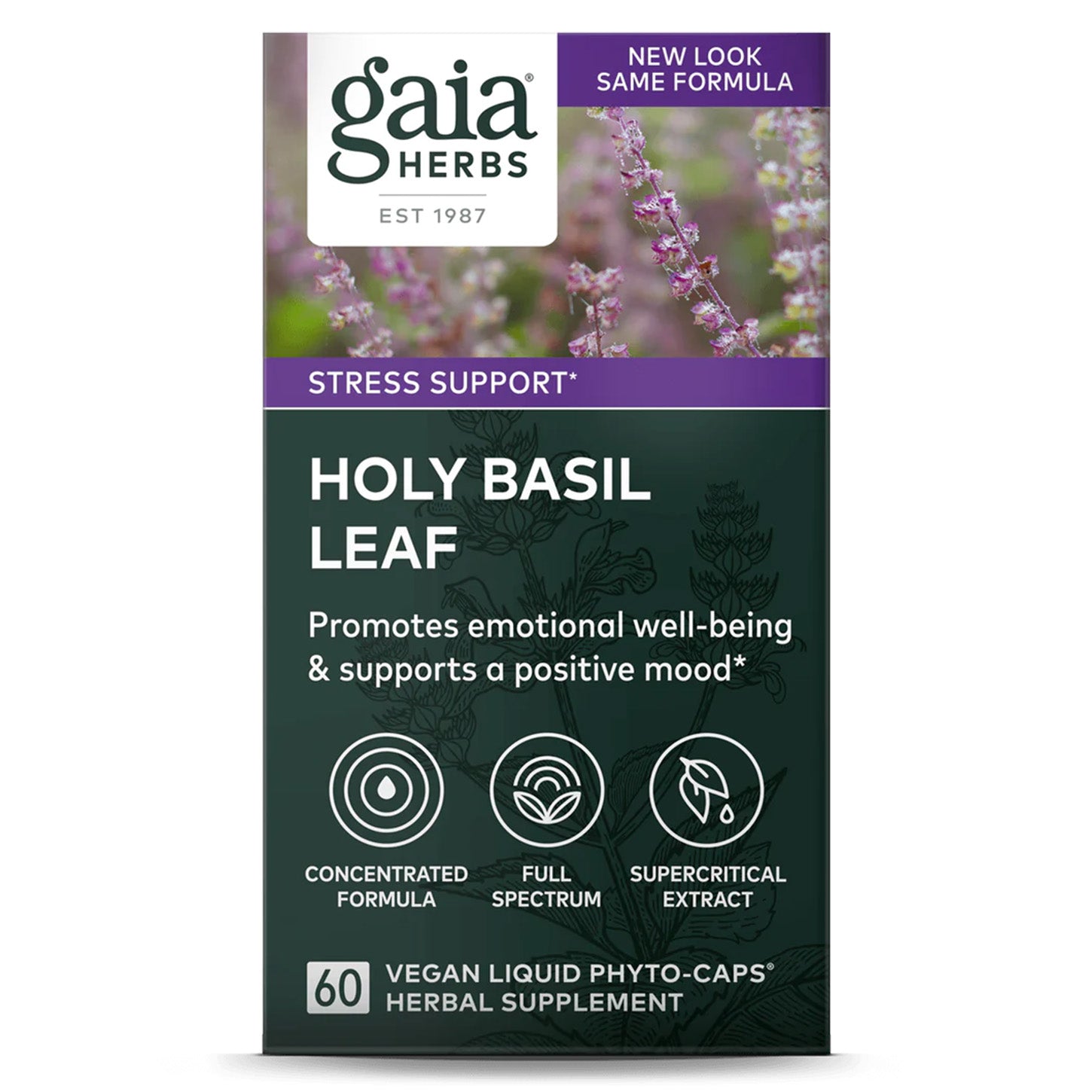 Gaia Herbs Holy Basil Leaf: Bienestar y Calma Natural | ProHealth Shop [Panamá]