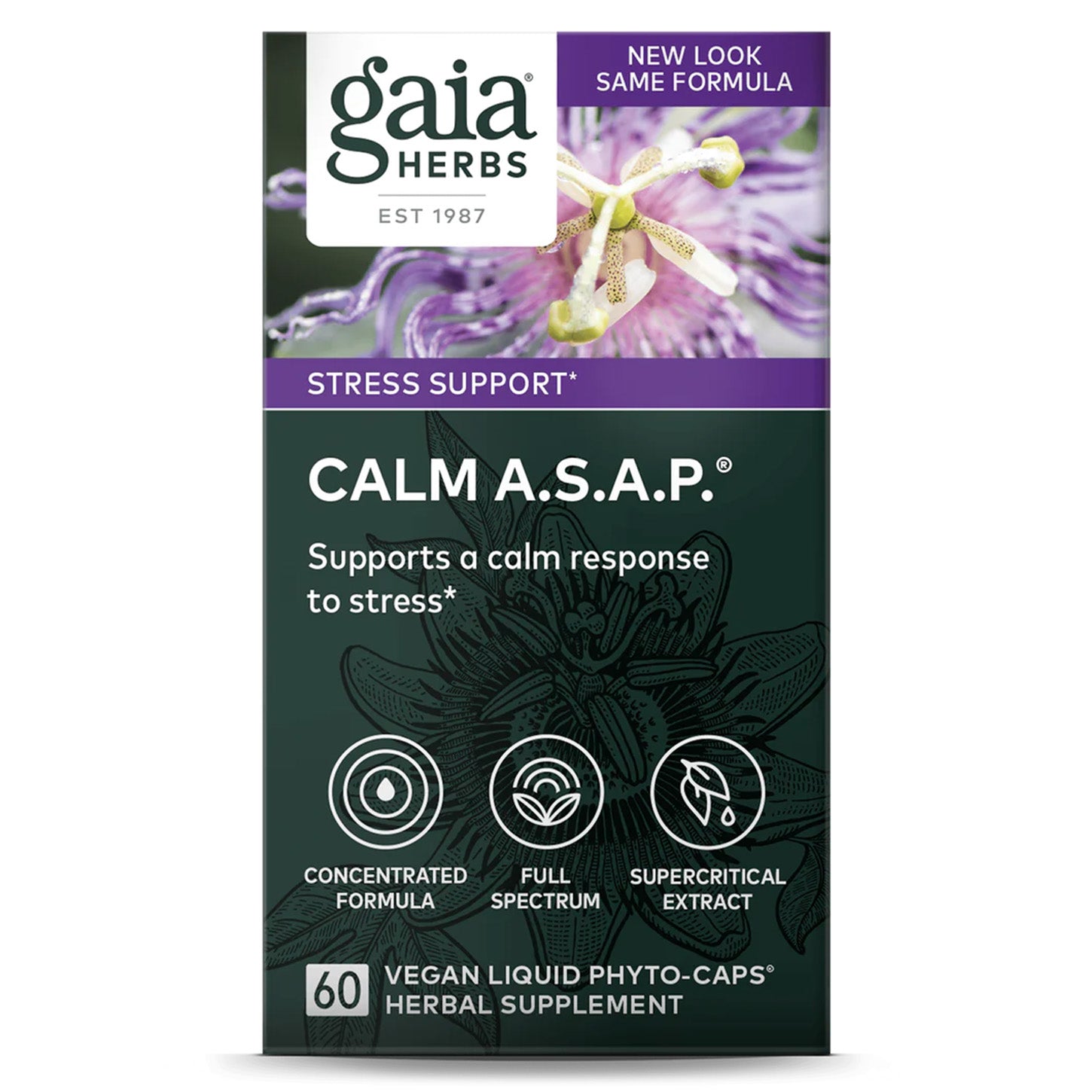 Gaia Herbs Calm A.S.A.P.: Tranquilidad Inmediata en Momentos de Estrés | ProHealth Shop [Panamá]