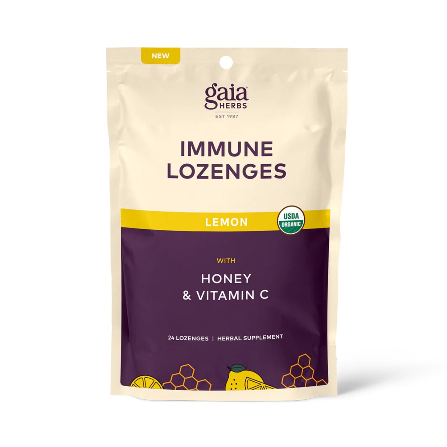 Gaia Herbs Immune Lozenges Lemon: Refuerza tu Sistema Inmunológico con Sabor Cítrico | ProHealth Shop [Panamá]