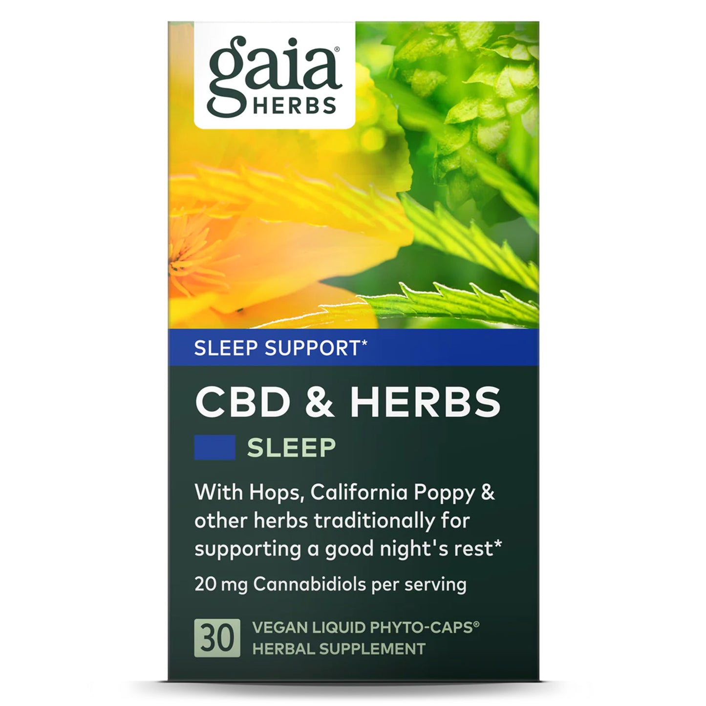 Gaia Herbs CBD & Herbs Sleep: Tranquilidad Nocturna con el Poder del CBD | ProHealth Shop [Panamá]