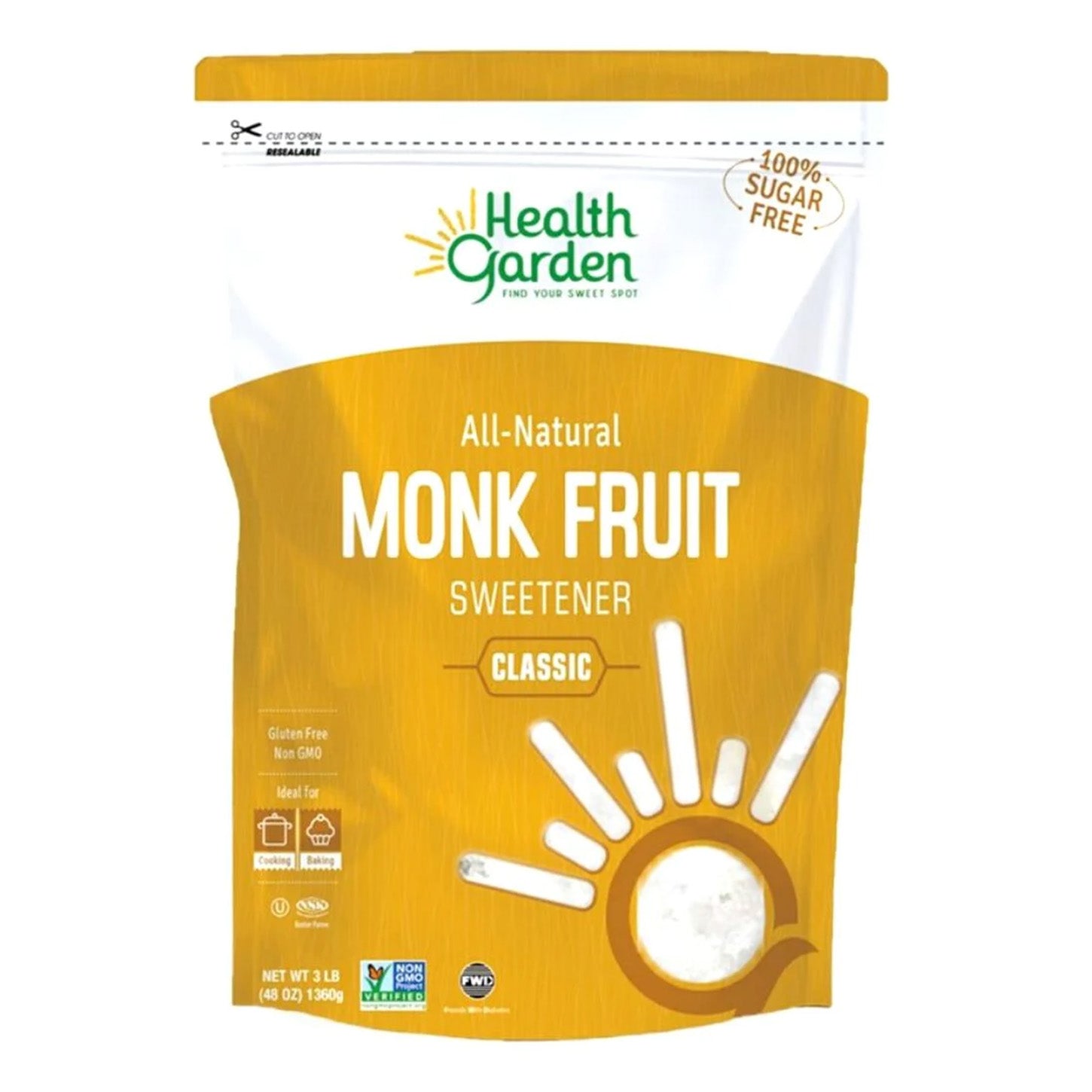 Health Garden Monk Fruit Classic Sweetener: Dulzura Pura de la Naturaleza | ProHealth Shop [Panamá]