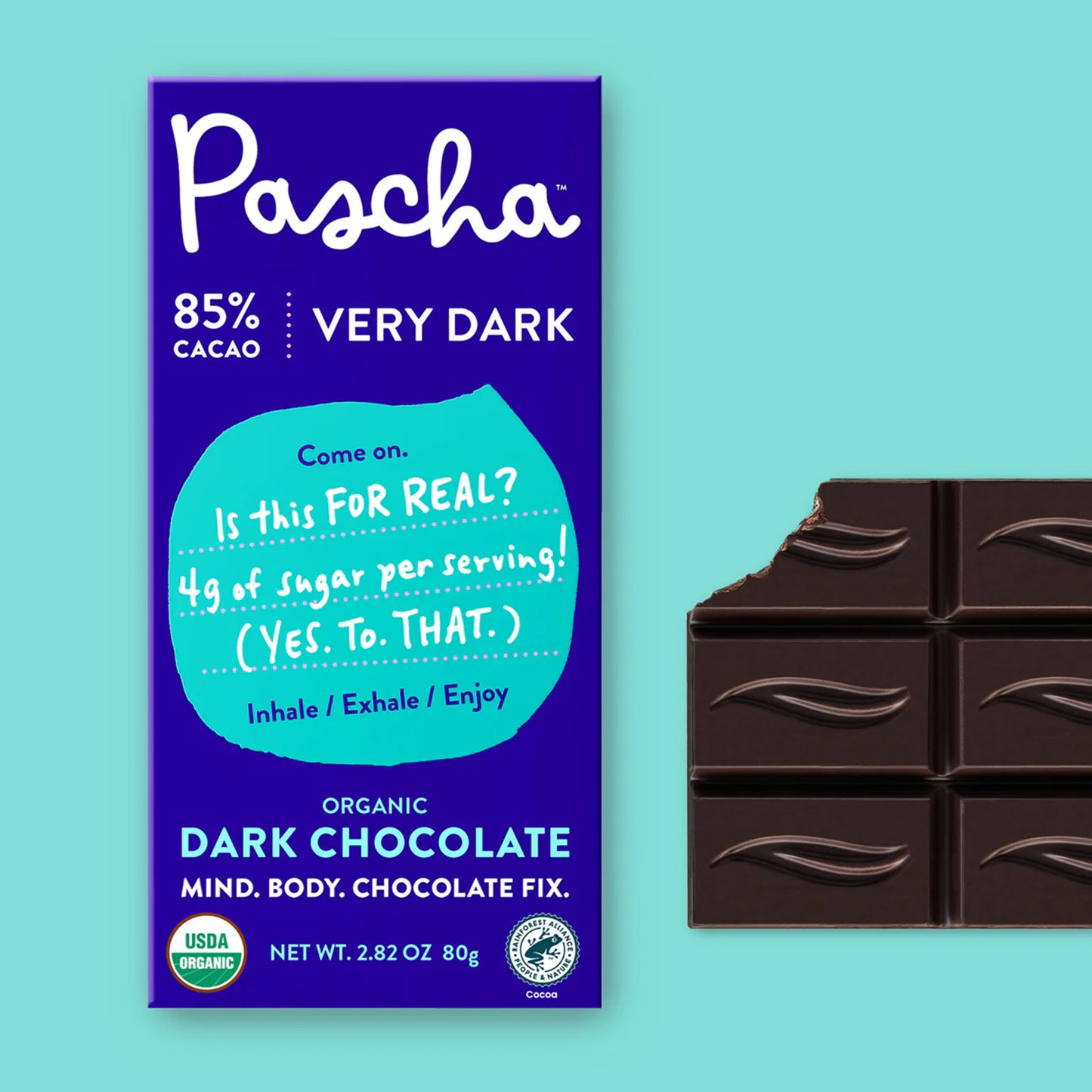 Pascha Organic Vegan Dark Chocolate Bar: Delicia Pura y Sostenible | ProHealth Shop [Panamá]