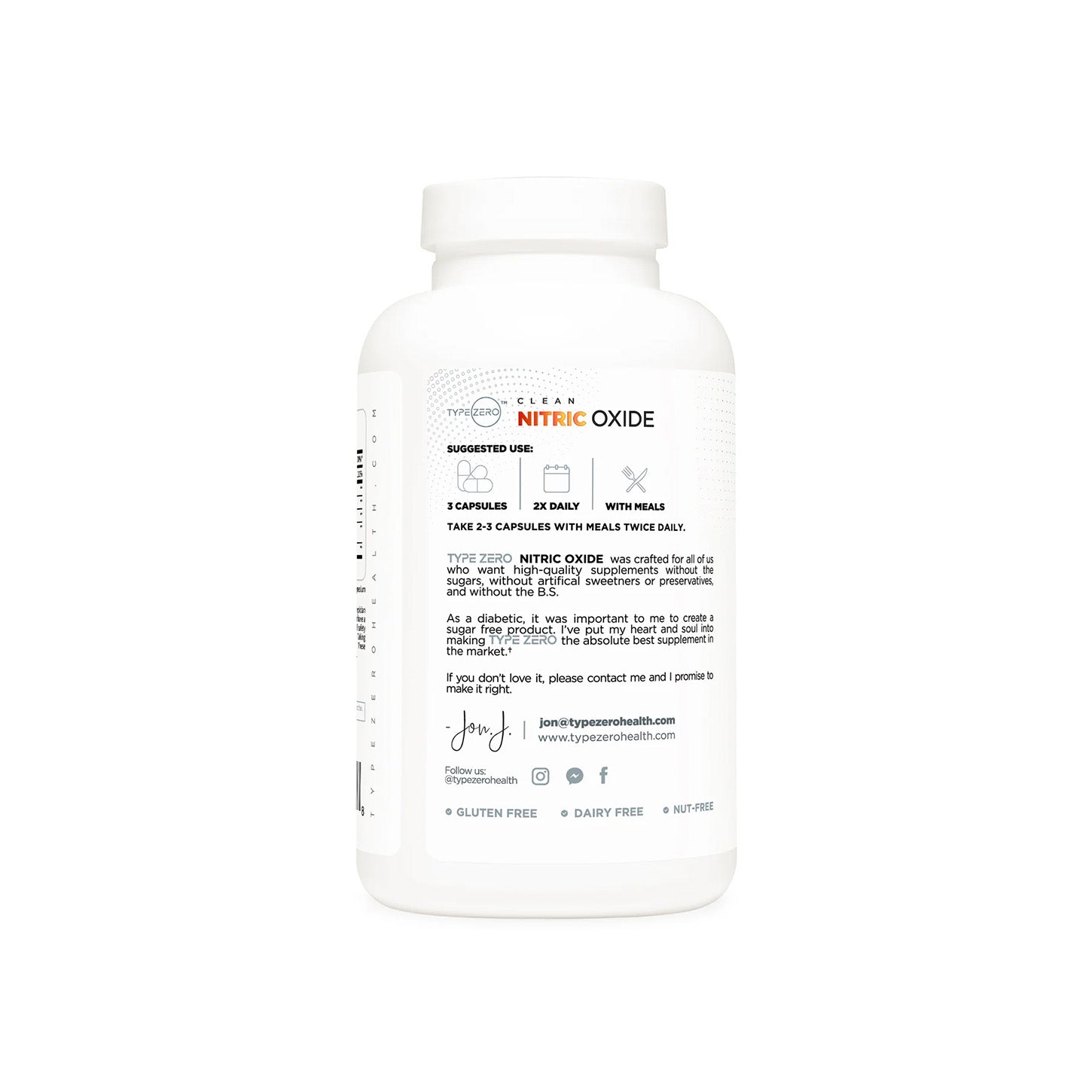 Potencia tu Rendimiento con Type Zero Health Clean Nitric Oxide Capsules | ProHealth Shop [Panamá]