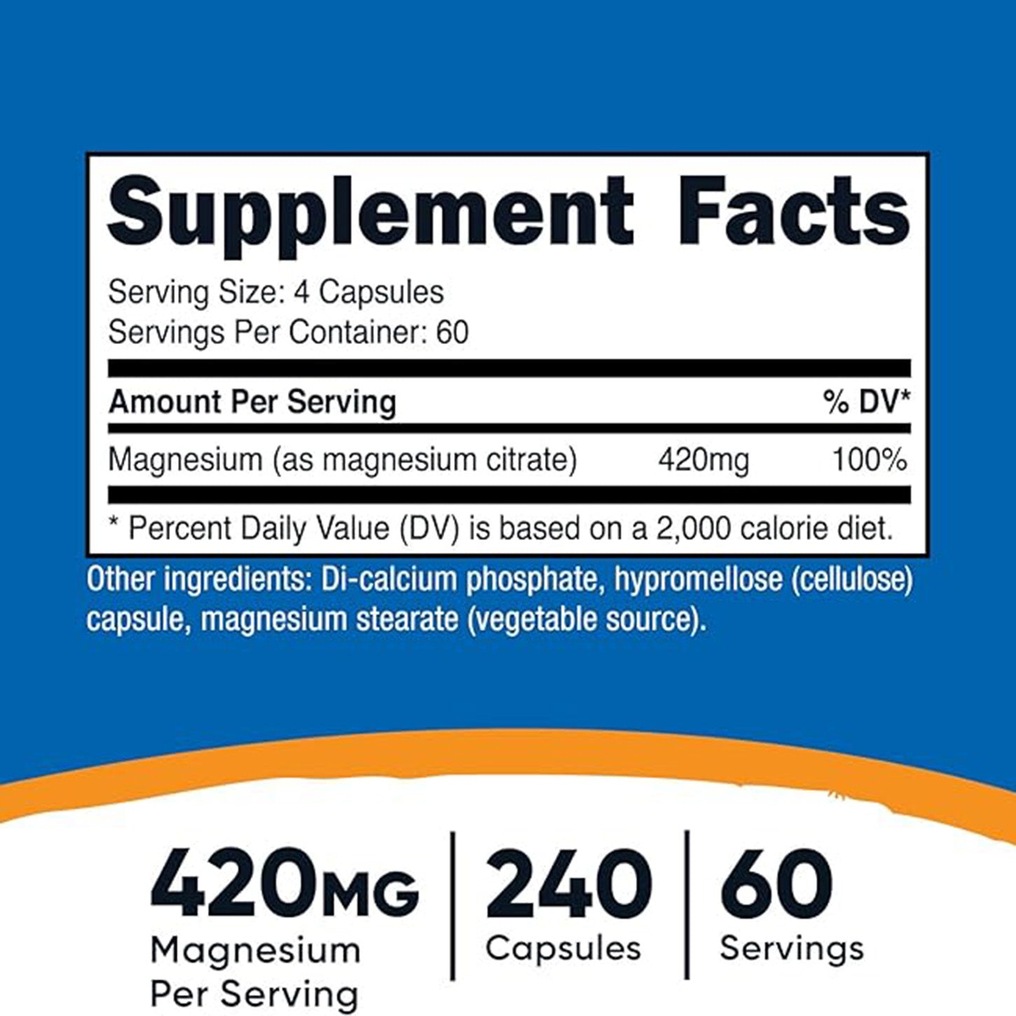 Nutricost Citrato de Magnesio: Apoyo Efectivo para la Salud Muscular y del Sistema Nervioso | ProHealth Shop [Panamá]