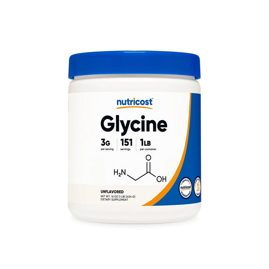 Nutricost Polvo de Glicina: Apoyo para la Salud Muscular y la Relajación | ProHealth Shop [Panamá]