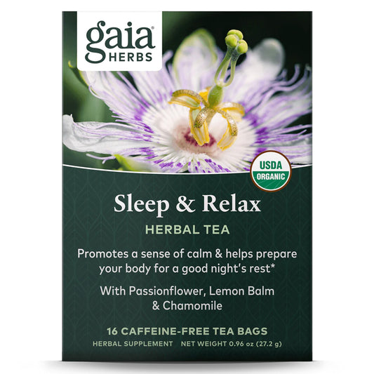 Té Gaia Herbs Sleep & Relax: Calma y Descanso Nocturno Natural | ProHealth Shop [Panamá]