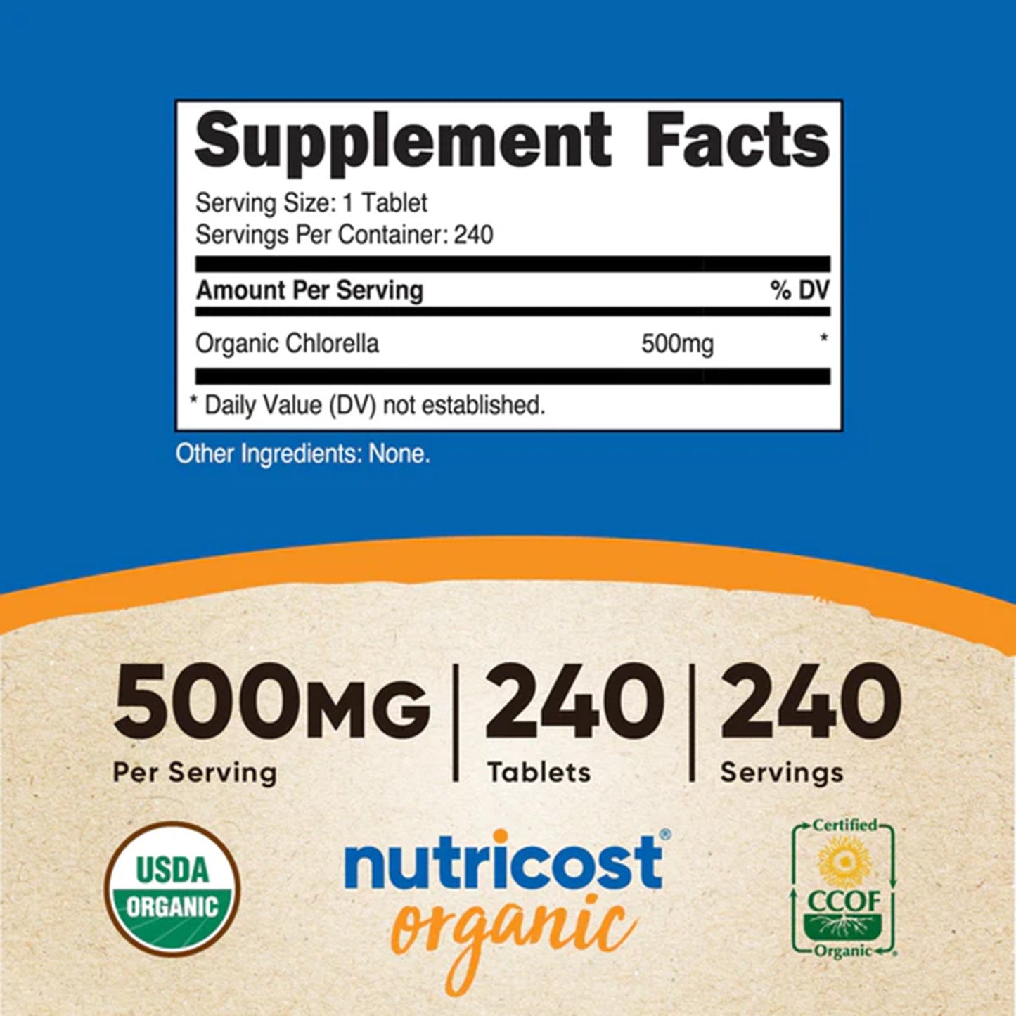 Nutricost Organic Chlorella: Desintoxicación y Nutrición Pura | ProHealth Shop [Panamá]