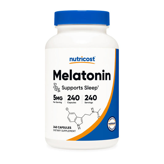 Regula tu Ciclo de Sueño con Melatonina 5mg de Nutricost | ProHealth Shop [Panamá]
