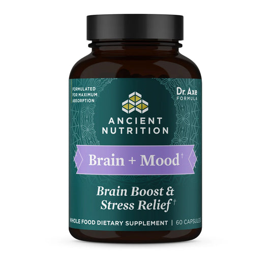 Potencia tu Cerebro y Equilibra tu Estado de Ánimo con Brain + Mood - Brain Boost & Stress Relief de Ancient Nutrition | ProHealth Shop [Panamá]