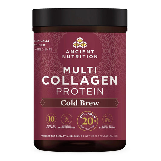 Fórmula Revitalizante: Multi Collagen Protein Ancient Nutrition Cold Brew | ProHealth Shop [Panamá]