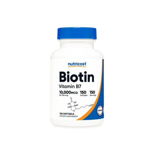 Promueve la Salud Capilar y Cutánea con Biotin w/ Vitamin B7 de Nutricost | ProHealth Shop [Panamá]