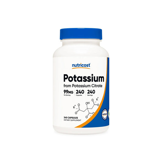 Equilibra tu Electrolytes con Potassium Citrate de Nutricost | ProHealth Shop [Panamá]
