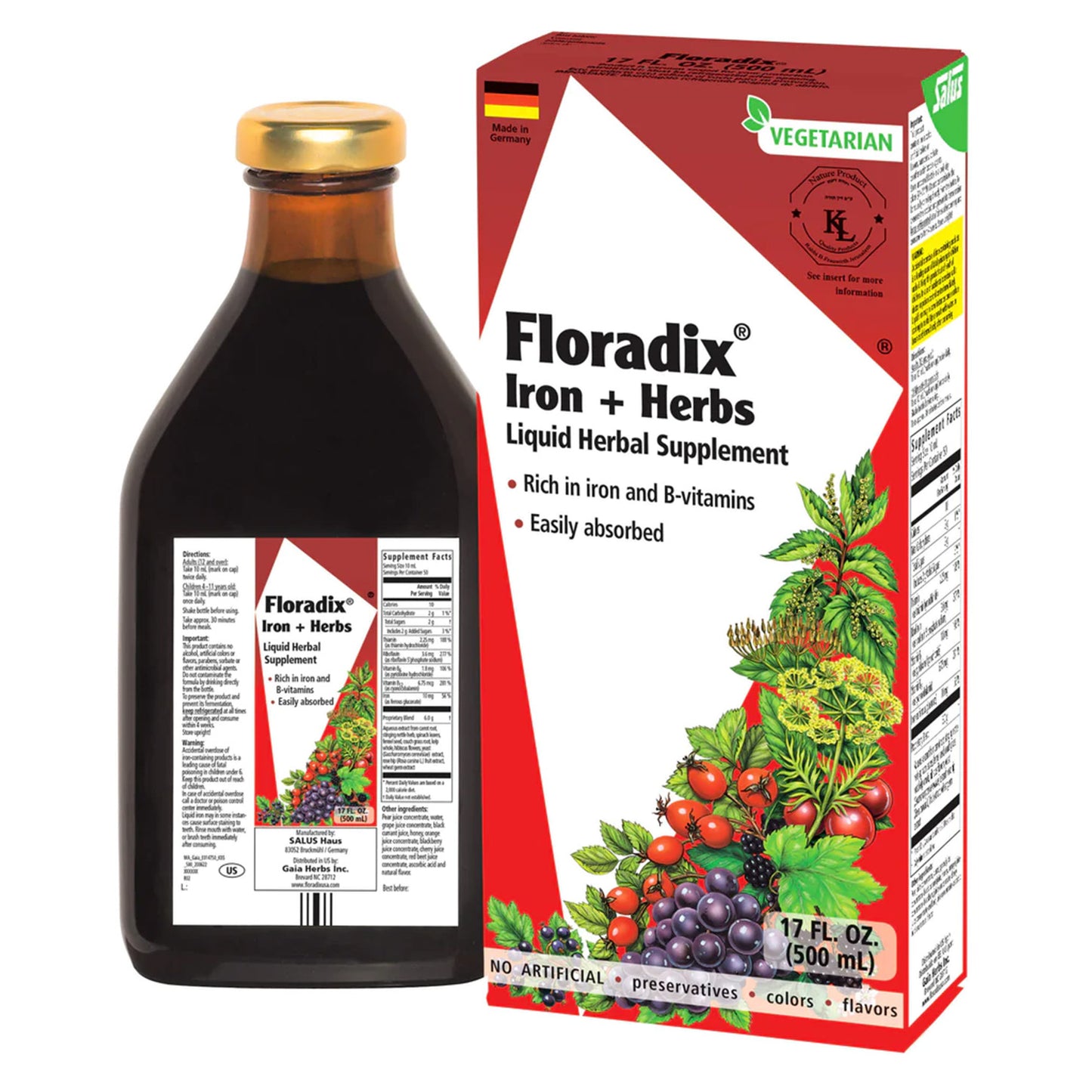 Suplemento de Hierro y Hierbas Floradix para un Equilibrio Energético | ProHealth Shop [Panamá]