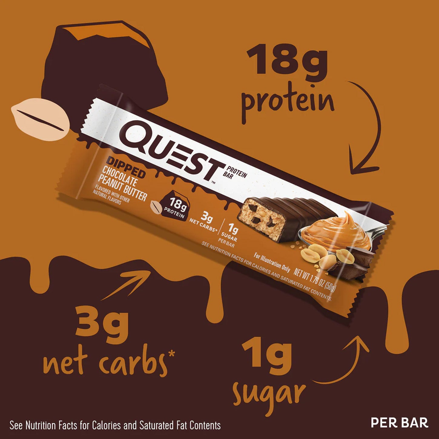 Dripped Protein Bar Quest Nutrition | ProHealth Shop [Panamá]