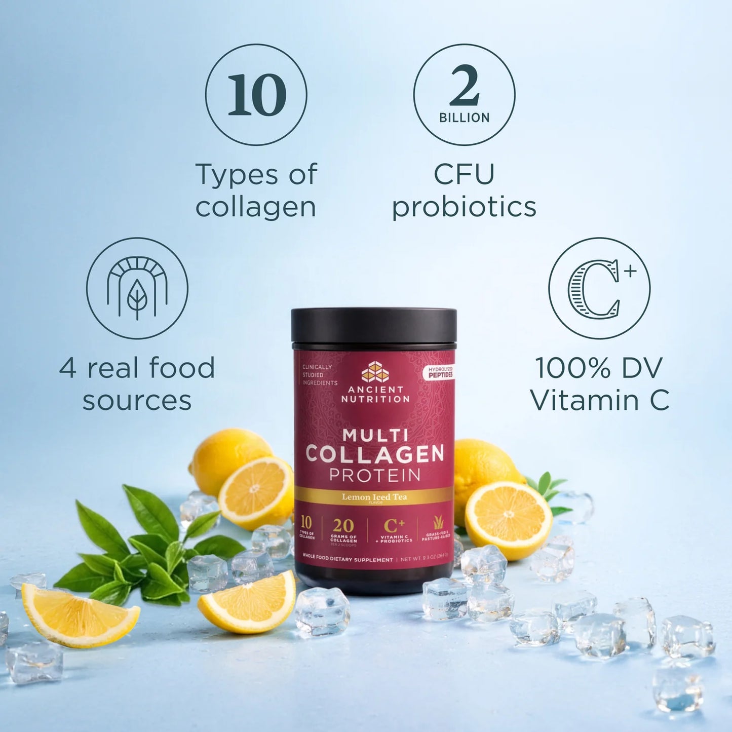 Multi Collagen Protein Lemon Iced Tea