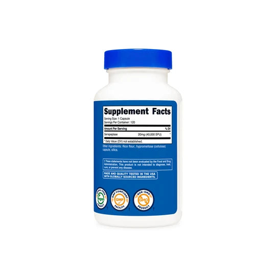 Nutricost Serrapeptase 40,000SPU 120Caps