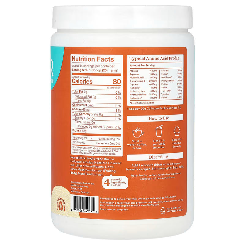 Hazelnut Collagen Powder