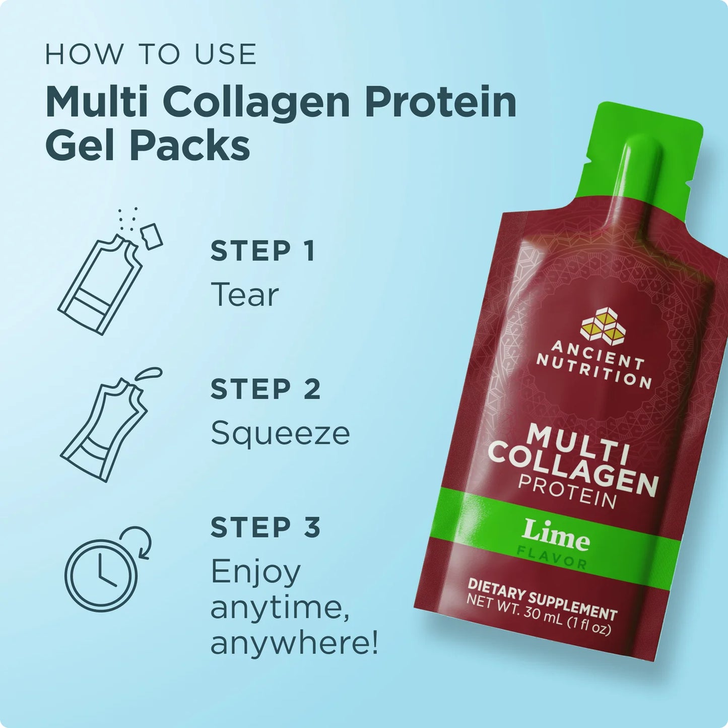 Multi Collagen Protein Gel Limón