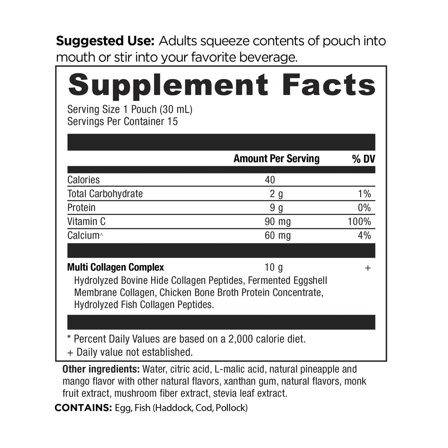 Multi Collagen Protein Gel Tropical